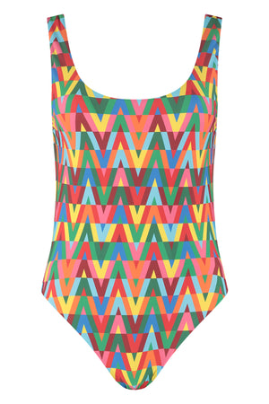 Printed one-piece swimsuit-0